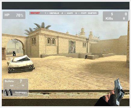 Флеш игра Counter-Strike Онлайн на сайт